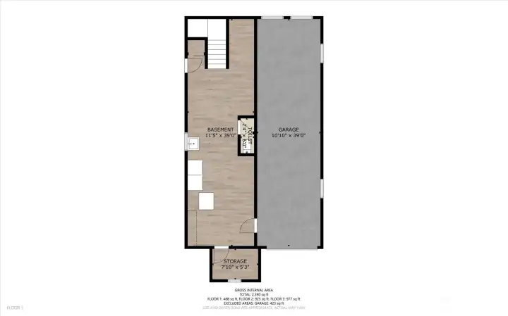 Floor plan lower level