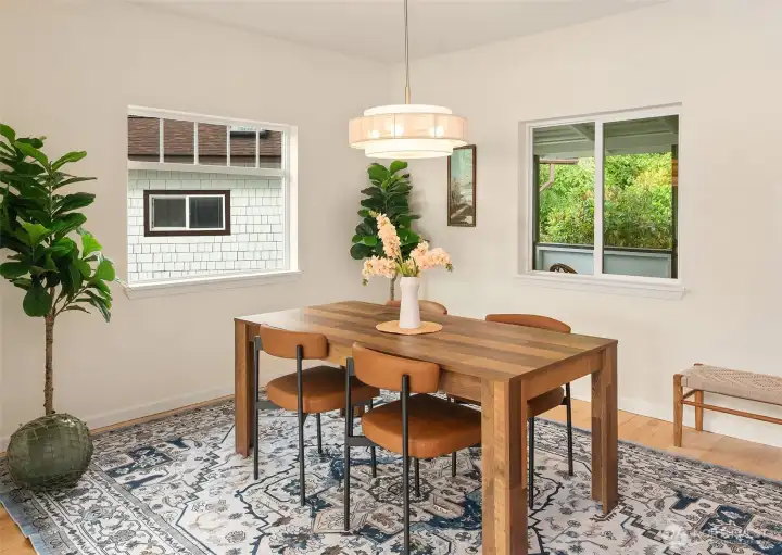 Sweet dining nook.