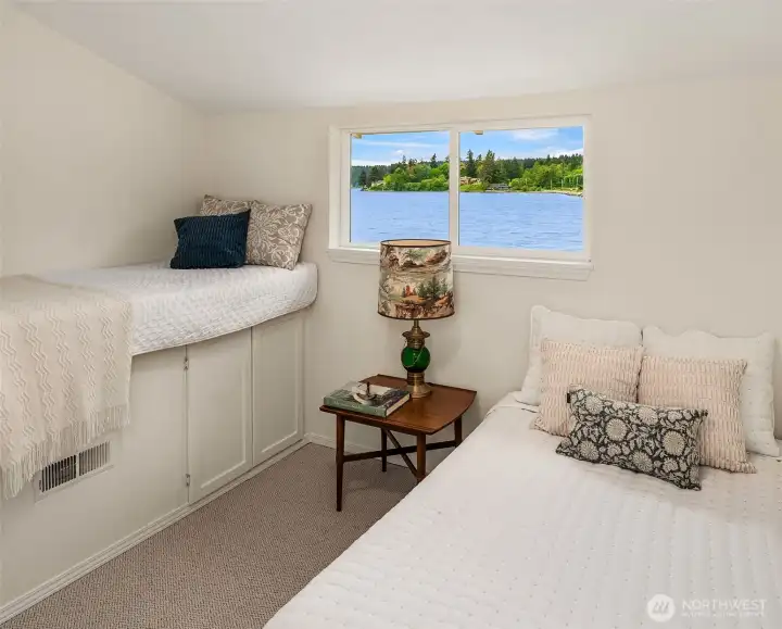 Bedroom with a bunk!