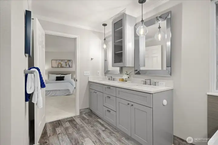 Remodeled 5 piece primary bathroom