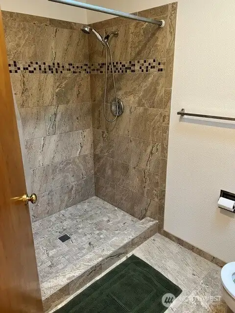 Tiled standup shower Tiled standup shower