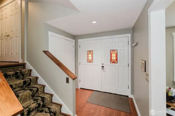 Double door entry making it easy to move furniture.