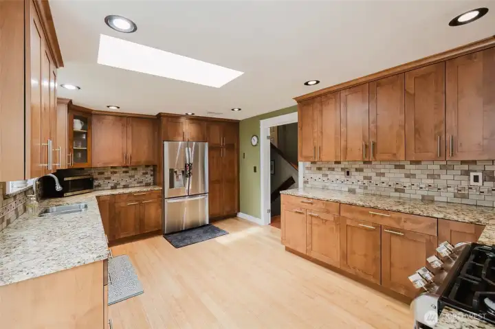 Beautifully updated kitchen with granite counters and all appliances included.