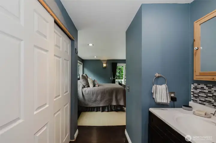 Primary bath with shower.