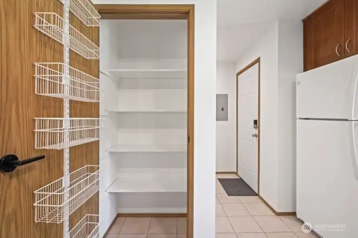 spacious pantry