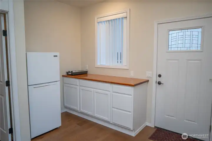 Plumbed for a kitchenette, private entrance