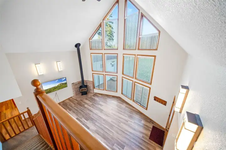 Going up!  Gorgeous views, airy vaults, and a second primary suite await