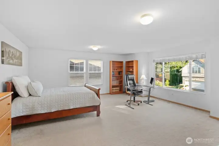 The very large BONUS room is currently being used as a 4th bedroom.