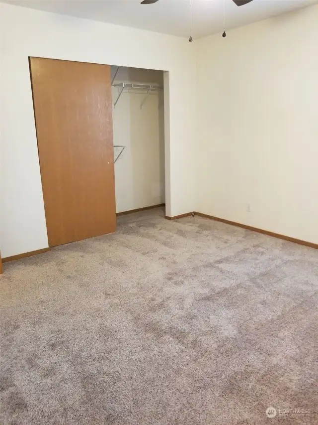Primary bedroom closet -photo is before renters moved in 2021