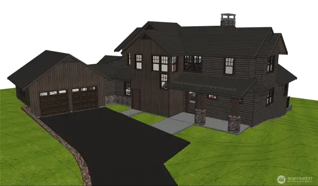 3-D Drawing of potential Front of House