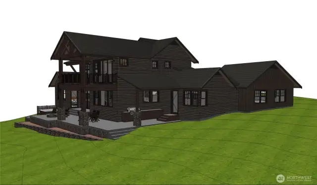 3-D Drawing of potential Side of House
