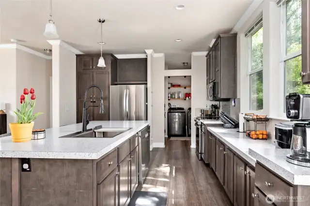 Kitchen is a chef's dream.