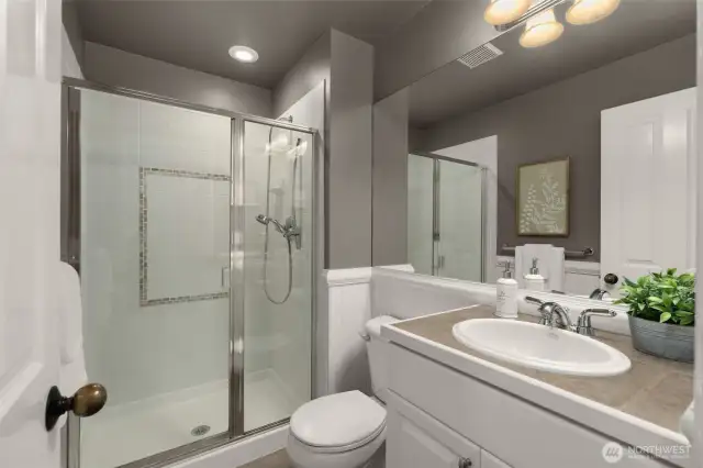 Main level Bath with shower!