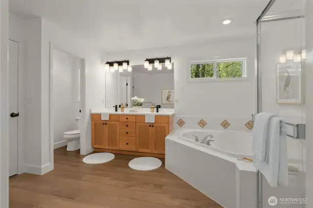 Updated Primary BA with walk-in closet!