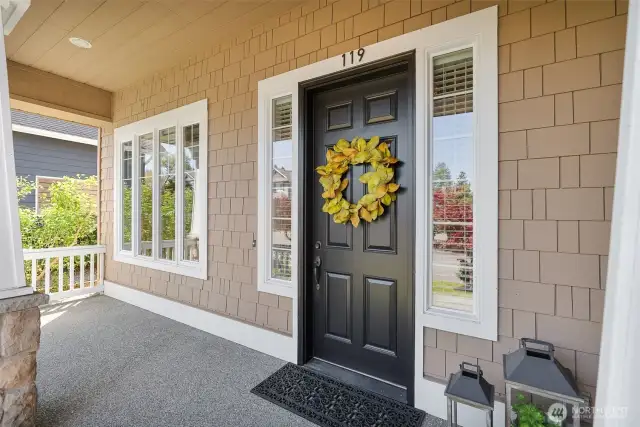 Covered front porch to greet your guests!
