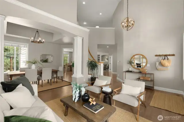 Soaring ceilings!