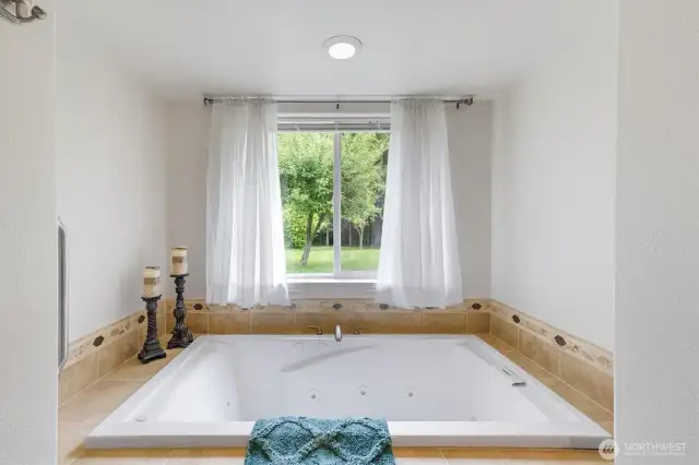 Lower level bath - jetted tub