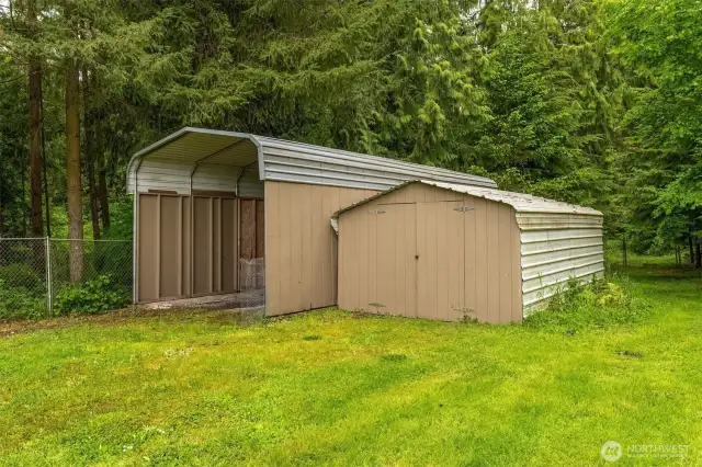 Back yard - RV Parking and yard shed