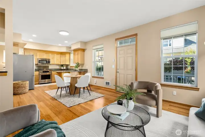 Open plan perfect for entertaining.