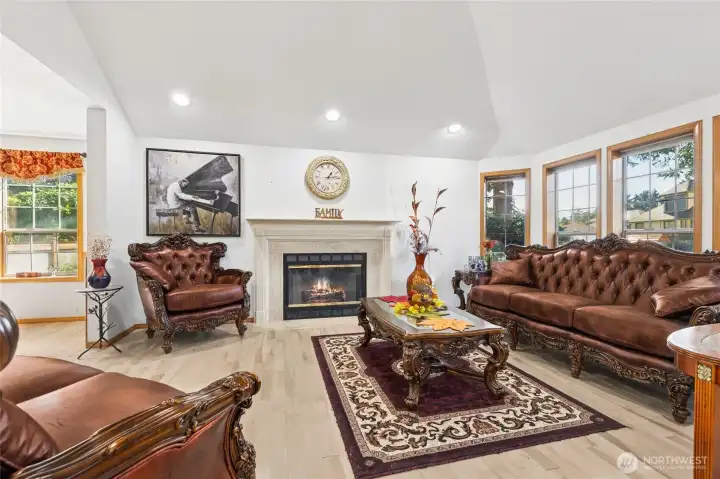 Living Room w/Wood Burning FP