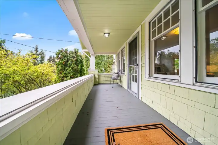 Covered front porch