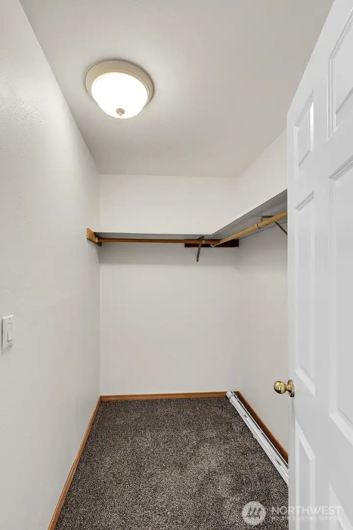 Primary walk in closet