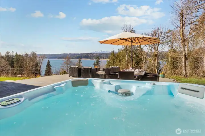 Hot Tub view of Cascades
