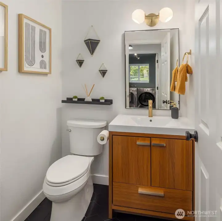 Convenient powder bath