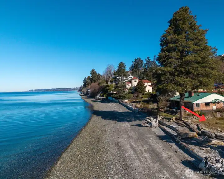 Take a stroll along your private beach!