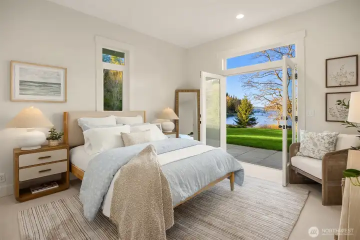 Who says a guest bedroom can't feel like a second primary?