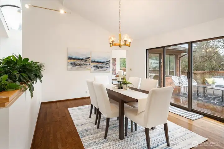 Plenty of room to host, indoors or out!