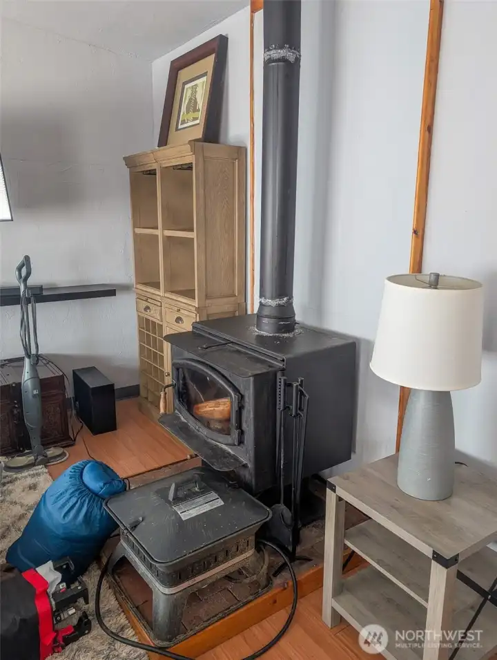 Wood Stove in living room