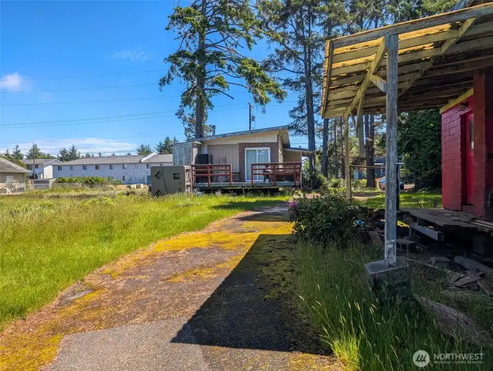 looking from back toward the front of this 13,510 sq ft lot