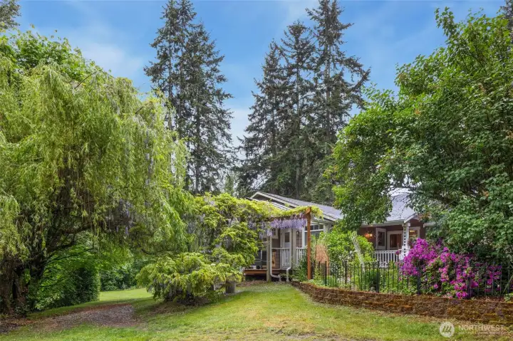 Beautifully landscaped property offering privacy and natural serenity.