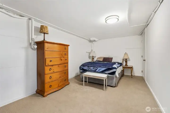 Additional finished room ideal for guests.