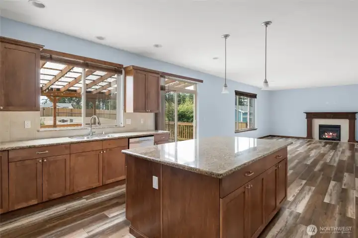 Huge kitchen Island. Huge kitchen Island.