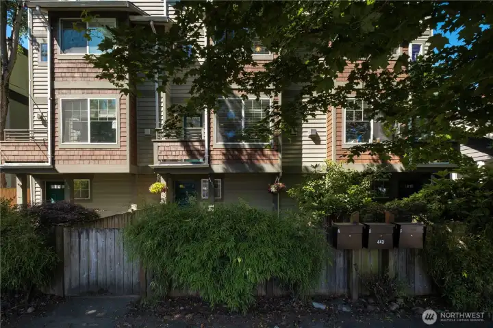 Tucked away in the trees, but in the center of it all Tucked away in the trees, but in the center of it all