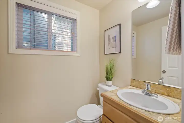 Living level powder half bathroom Living level powder half bathroom