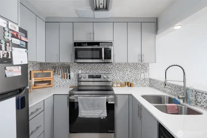 Beautifully updated kitchen with todays trends!