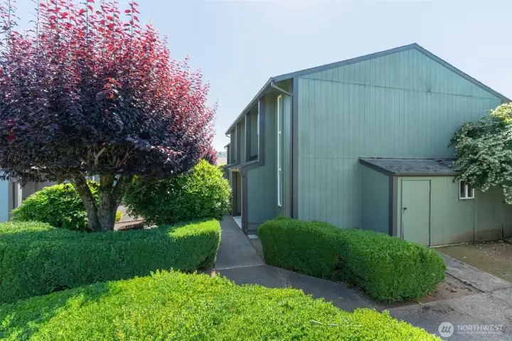 The other side of your home. It is an end unit!