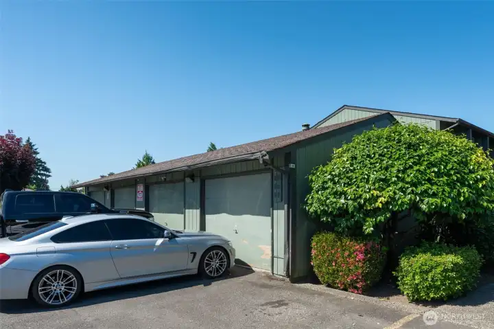 Your garage at entrance