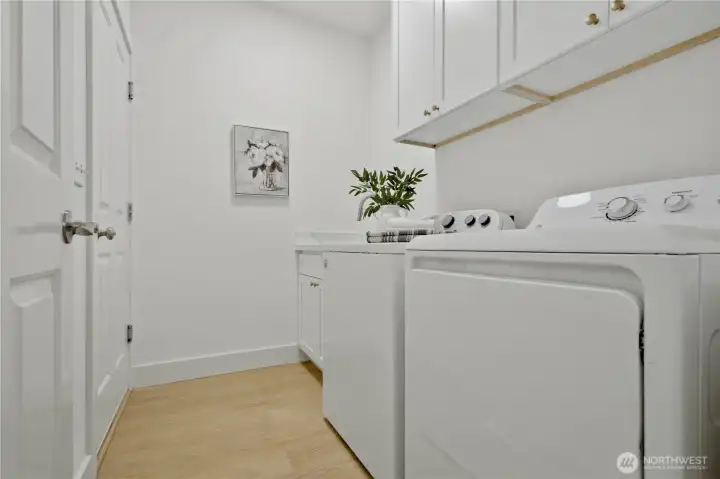 Laundry room on main floor