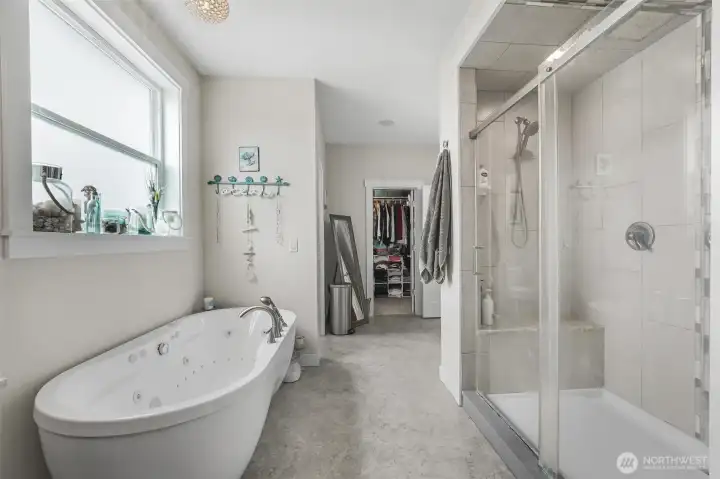 Primary bathroom Primary bathroom