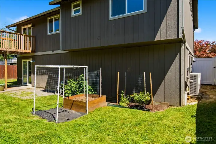 Lots of room for a garden Lots of room for a garden