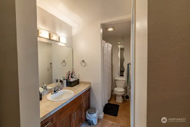 Primary Bathroom with separate toilet area