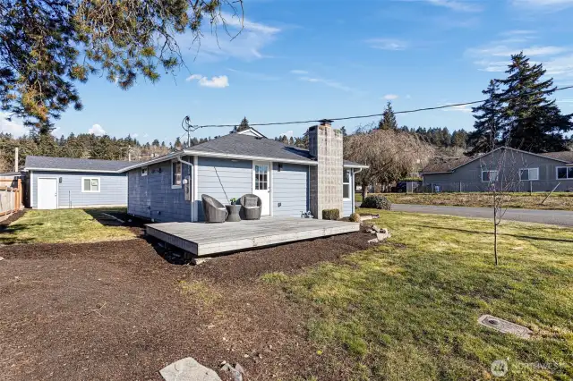 This corner lot offers so much space for gardening and planting your favorite flowers to add extra curb appeal.