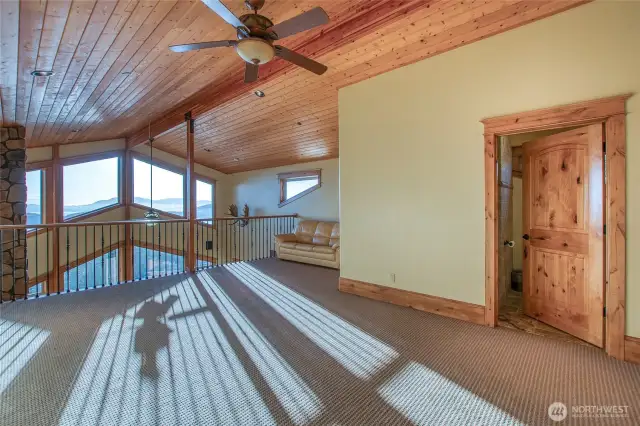 Top of the world in the loft.