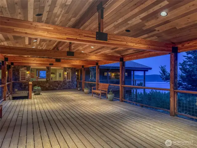 Front entrance to this private Water View Estate Home