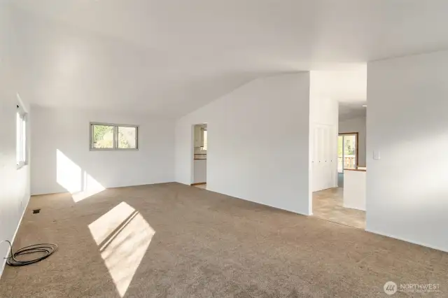 Vaulted Ceilings on main floor of house