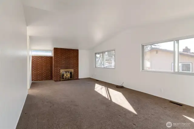 Family Room has a gas fireplace